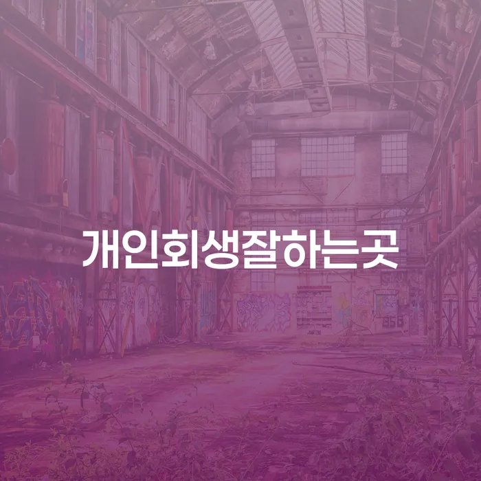 햇살론대출연체 개인회생 제도 체크리스트