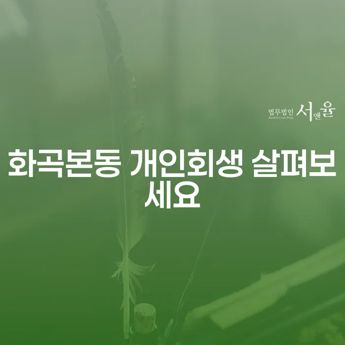 화곡본동 개인회생 살펴보세요