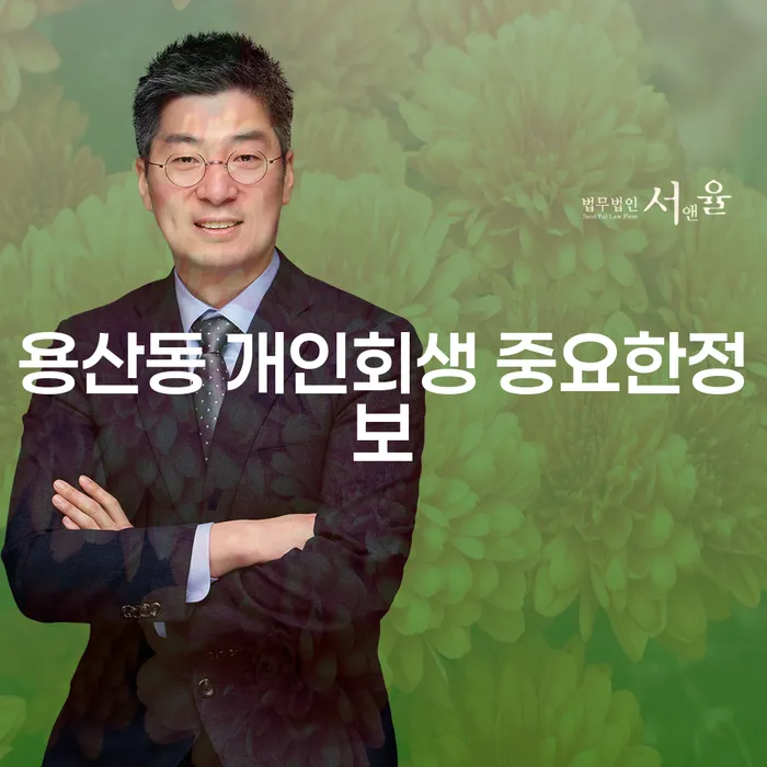 용산동 개인회생 중요한정보