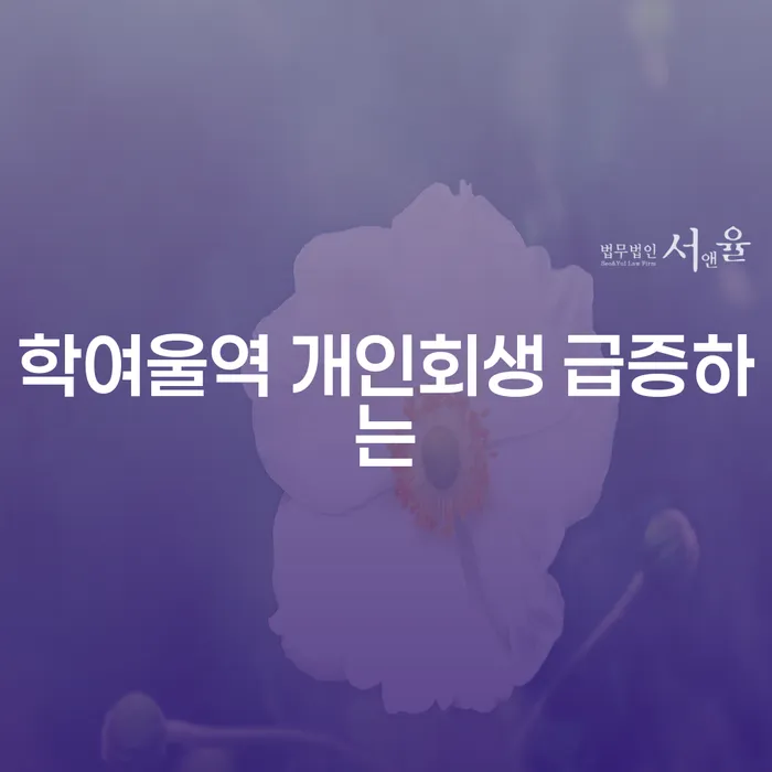 학여울역 개인회생 급증하는