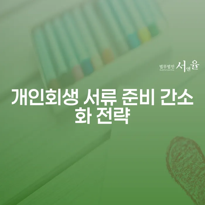 개인회생 서류 준비 간소화 전략: 어떻게 시작해야 할까요?